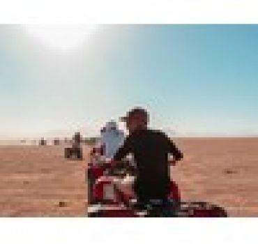 1hr ATV Quad Bike Desert Safari with Desert Camp Dinner