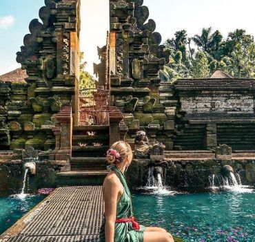 Bali full day scenic sunrise magnificien rice terrace and temple