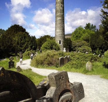 From Dublin to Glendalough , Wicklow mountains and Kilkenny and a Sheepdog Demonstration